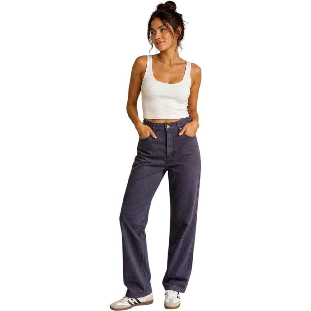 New Free People x Sandrine Rose Jeans Relax Straight Fit French Worker 25